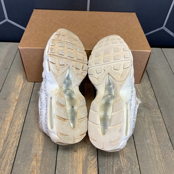 ~Used W/O Box! Men's Nike Air Max 95 White Just Do It Chunky Sneakers Size 6.5 - Picture 5 of 6